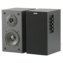 SVEN SPS-611 S, черная кожа {2.0, Активные, 2х300 Вт (PMPO), дерево}