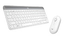 920-009207 Logitech Клавиатура + мышь MK470 WHITE оригинальная заводская гравировка RU/LAT