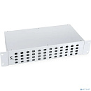 Cabeus FO-19-48SC Кросс бокс оптический 19" на 48 SC (LC duplex) со сплайс-кассетой и КДЗС (без пигтейлов и проходных адаптеров)