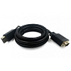 Cablexpert Кабель DisplayPort->VGA, 3м, 20M/15M, черный, экран, пакет (CCP-DPM-VGAM-10)
