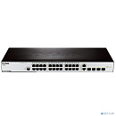 D-Link DES-3200-28/C1A Управляемый L2 коммутатор с 24 портами 10/100Base-TX, 2 портами 100/1000Base-X SFP и 2 комбо-портами 100/1000Base-T/SFP
