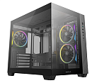 корпус Deepcool CG330 3F без БП, боковое окно (панорама), 3x120mm ARGB PWM вентилятора, черный, mATX