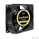 Exegate EX289012RUS Вентилятор 220В AC ExeGate EX09238SAT (92x92x38 мм, Sleeve bearing (подшипник скольжения, алюминиевый корпус, клеммы, 2700RPM, 39d