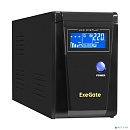 Exegate EX295980RUS ИБП (инвертор, синус, для котла) ExeGate SineTower SN-600.LCD.AVR.2SH <600VA/360W, чистая синусоида, LCD дисплей, AVR, 2*Schuko, л