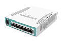Маршрутизатор MIKROTIK Cloud Router Switch 106-1C-5S with QCA8511 400MHz CPU, 128MB RAM, 1x Combo port (Gigabit Ethernet or SFP), 5 x SFP cages, RouterOS L5, deskto