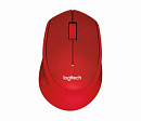 Мышь Logitech M330 Silent Plus красный оптическая (1000dpi) silent беспроводная USB (2but)