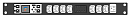 Устройство распределения электропитания Exagate PWG2-9316-307-91-SIPH POWERGuard2 PDU, 16A Single Phase 1U, 8 x IEC Sockets (7 x C13 - 1 x C19), Outle