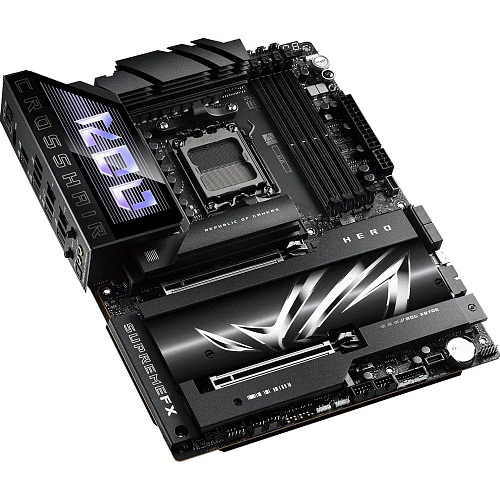 Материнская плата ASUS ROG CROSSHAIR X870E HERO AM5 ATX 4xDDR5 2xPCIEx16 5xM.2 4xUSB-C HDMI 2.5GLAN 5GLAN Wi-Fi 7