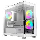 Корпус для ПК Case Ocypus Gamma C52 WH ARGB mATX / win / white / 3 ARGB fans / no PSU / Tempered Glass