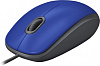 Мышь Logitech M110 синий оптическая (1000dpi) silent USB (2but)