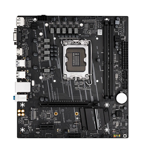 Материнская плата MAXSUN MS-Challenger H610M, LGA1700, H610, 2*DDR4, 3*SATA3, M.2, 2*USB 3.2, 4*USB 2.0, 1*PCIEx16, 1*PCIEx1, VGA+HDMI+DP, mATX