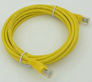 Патч-корд cat.5E molded 3м желтый RJ-45 (m)-RJ-45 (m)