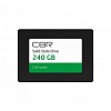 SSD CBR SSD-240GB-2.5-LT22, Внутренний SSD-накопитель, серия "Lite", 240 GB, 2.5", SATA III 6 Gbit/s, SM2259XT, 3D TLC NAND, R/W speed up to 550/520 MB/s,