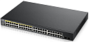 Коммутатор Zyxel Networks Smart L2 PoE+ Zyxel GS1900-48HPv2, rack 19", 48xGE (24xPoE+), 2xSFP, бюджет PoE 170 Вт