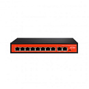 WI-PS210G, Коммутатор неуправляемый PoE 120Вт, порты 8 PoE FE + 2GE, режимы CCTV/VLAN, Watchdog, QoS