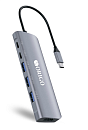 Док-станция ORIGO Док-станция USB-C, 3xUSB 3.0, 1xUSB-C/PD 3.0, 1xUSB-C, 1xHDMI
