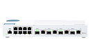 Коммутатор управляемый 10 Гбит/с c 4 портами SFP+, совмещены с RJ-45, 8 портов 1 Гбит/с RJ-45, пропускная способность до 96 Гбит/с, поддержка JumboFra