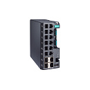 Управляемый коммутатор Gigabit Ethernet c портами 8 x 10/100BaseT(X), 4 x 10/100/1000BaseT(X) или 100/1000BaseSFP, с питанием 12/24/48 В пост., с расш