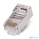 Filum FL-NA-PLUG6-3 Коннектор RJ-45, 6 кат., 8p8c, экран, 50 мкм, универсальный, для одножильного и многожильного кабеля, уп/100 шт