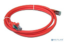 Патч-корд LANMASTER LSZH FTP кат.6A, 5.0 м, красный