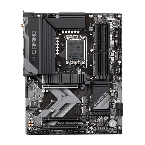 Материнская плата GIGABYTE B760 GAMING X AX, LGA1700, B760, 4*DDR5, 4*SATA, 3*M.2, 3*USB 3.2, 5*USB 2.0, 3*PCIx16, HDMI+DP, ATX