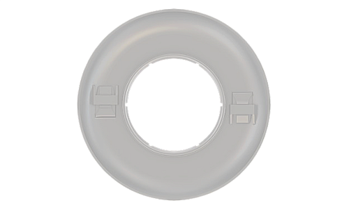 [CAE-W] Декоративное кольцо Wize Pro CAE-W для использования со штангами на фальшпотолке, белый