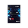 Твердотельный накопитель/ Samsung SSD 990 PRO, 1000GB, M.2(22x80mm), NVMe 2.0, PCIe 4.0 x4, V-NAND TLC, R/W 7450/6900MB/s, IOPs 1 200 000/1 550 000,