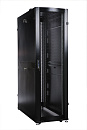 Шкаф ЦМО Шкаф серверный ПРОФ напольный 48U (600x1200) дверь перфор. 2 шт., черный, в сборе