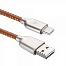 Кабели USB ACD USB кабель ACD-Allure Type-C ; USB-A Кожа, 1м, коричневый (ACD-U926-C2N)