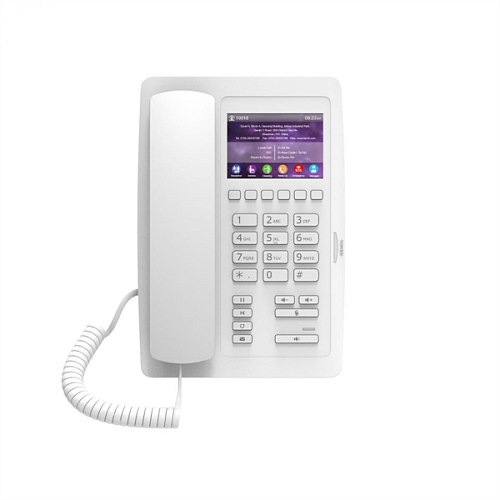 SIP-Телефон Fanvil H5, 2 SIP-акк., 3.5", 480x320 Цвет. экран, POE, БП в комп., 2x100 Mbps, Белый, 6 прог. клав.