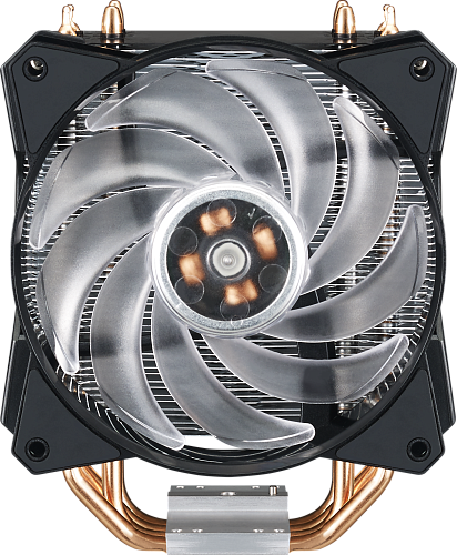 Кулер для процессора/ Cooler Master MasterAir MA410P (150W, 4-pin, 158.5mm, tower, Al/Cu, RGB, fans: 1x120mm/66.7CFM/30dBA/2000rpm, 1200/115X/2066
