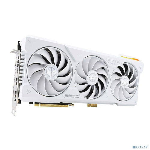 Видеокарта Asus PCI-E 4.0 TUF-RTX4070TIS-O16G-BTF-WHITE NVIDIA GeForce RTX 4070TI Super 16Gb 192bit GDDR6X 2640/21000 HDMIx2 DPx3 HDCP Ret