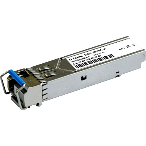 Трансивер/ 330R/10KM WDM SFP Transceiver, 1000Base-BX-U, Simplex LC, TX: 1310nm, RX: 1550nm, Single-mode, 10KM