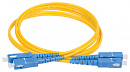 Патч-корд ITK FPC09-SCU-SCU-C2L-2M 2x9/125 OS1/OS2 SC дуплекс-CS дуплекс 2м LSZH желтый