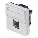 Cabeus KJ-RJ45-Cat.6-SH-180T-FP-L-45 Keystone Jack RJ-45(8P8C), 180 градусов, категория 6, экранированная, безинструментный монтаж, вставка Mosaic (ар