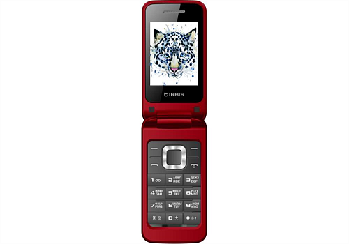 IRBIS SF08, 2.4" (240x320), 2xSimCard, Bluetooth, microUSB, MicroSD, Red