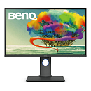 BENQ 27" PD2700U IPS LED 3840x2160 5ms 350cd/m2 20M:1 178°/178° HDMI DP1.2, miniDP1.2, USB 3.1*2 speakers HAS Pivot Tilt Swivel Black