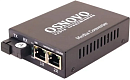 Медиаконвертер OSNOVO OMC-100-21S5a Оптический медиаконвертер Fast Ethernet. 2 медных порта (RJ45) 10/100Base-T (IEEE 802.3i, IEEE 802.3u, IEEE 802.3x