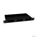 Cabeus FO-19-3FP-BK Кросс бокс оптический 19" 1U на 3 адаптерные панели, цвет черный