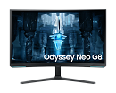 Монитор Samsung 32" Odyssey Neo G8 S32BG852NI Curved VA 16:9 3840x2160x240Hz 1,07 млрд 1ms 250cd 1М:1 178/178 DP; HDMIx2; USB3.0x2 HAS Pivot Tilt VESA