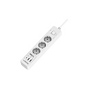 Harper Сетевой фильтр с USB зарядкой UCH-440 White PD3.0 (3 роз.,5м., 2xUSB+1xType-C портами, 4000W) {H00003204}