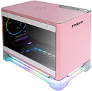Корпус Inwin CF08A (A1PLUS) розовый 650W miniITX 4x120mm 2xUSB3.0 audio