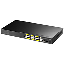 Коммутатор CUDY 16-Port Layer 2 Managed Gigabit PoE+ Switch with 2 Uplink Gigabit Ports and 2 Gigabit SFP Slots 200 Layer 2 Managed 18 Ports 10/100/1
