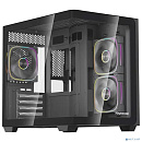 Powercase Корпус Vision Micro M5B, Curved Glass, Type-C, 3x 120mm ARGB PWM Fan, чёрный, mATX (CVMM5B-A3)