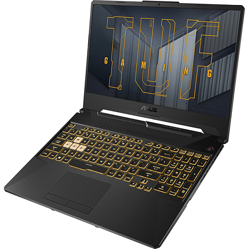 ASUS TUF Gaming A15 Q1 FX506HEB-HN169 Intel Core i5 10400H/16Gb/512GB SSD/15.6"FHD IPS/ GeForce RTX 3050Ti 4Gb/WiFi/BT/Cam/Illum RGB KB/DOS/2.6Kg/