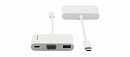 Переходник [99-97210003] Kramer Electronics [ADC-U31C/M1] USB 3.1 тип C вилка на VGA розетку, USB 3.0 розетку и розетку USB 3.1 Type-C для зарядки моб
