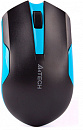 Мышь A4Tech G3-200N черный/синий оптическая (1200dpi) беспроводная USB (2but)