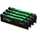 Kingston DRAM 128GB 2666MHz DDR4 CL16 DIMM (Kit of 4) FURY Beast RGB EAN: 740617319552