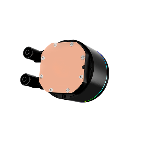 Система охлаждения/ PCCooler DA360 Pro ARGB Digital BK (300W, 360mm, LED temp., Black, ARGB/ Fans: 3x120mm, 75.8CFM, 33.7dBA, 2200RPM/ Pump height