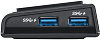 Док-станция ASUS USB 3.0 HZ-3A Plus.USB 3.0 х 4,1 x USB Type-C.RJ-45х1 Gigabit,DVIх1,HDMIх1. 1 x DC-in jack/1 x DC-out Jack/1 x MIC in port/1 x Audio